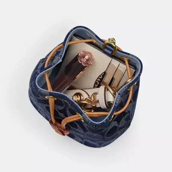 COACH Drawstring Wristlet with Cherry Print NWT - Picture 6 of 6